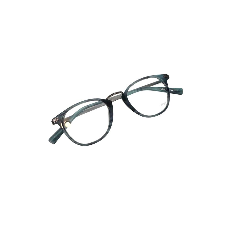 NEW John Varvatos V 372 Blue Horn Square glasses